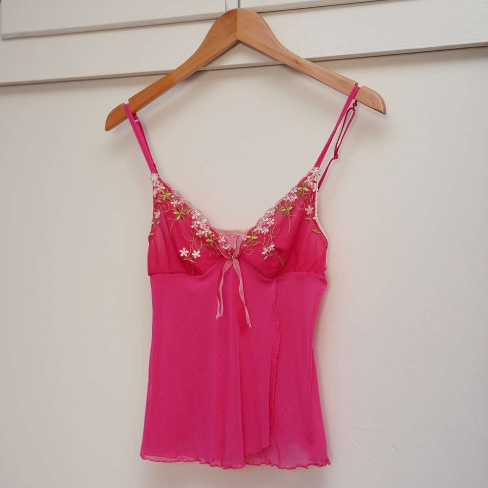 Pink cami lingerie